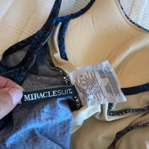Miracle Suit Boa Blues Wrap like One Piece Swimsuit 8 - Picture 4 of 6
